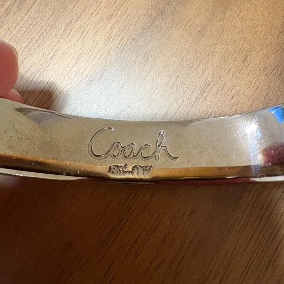 Coach silver-tone bangle bracelet - Picture 3 of 7